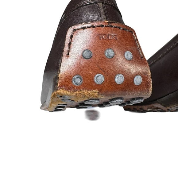 Tod’s Brown Leather Driving Loafers Gommino Women’s EU 39 US 9 - Picture 10 of 16